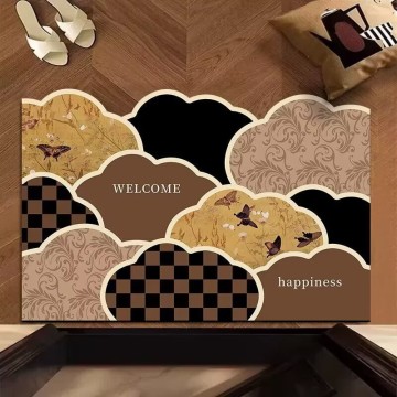 Tapis de salle de bain élégant en diatomées pour maisons modernes