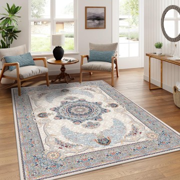 Washable Non-Slip Soft Chenille Print Carpet