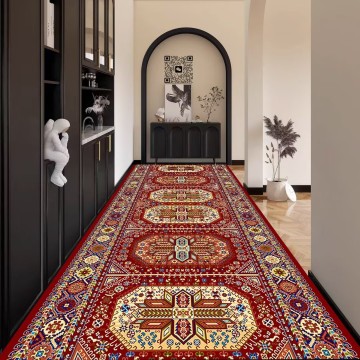Washable Non-Slip Soft Chenille Print Carpet