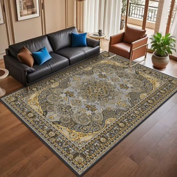 Modern Washable Chenille Accent Rug