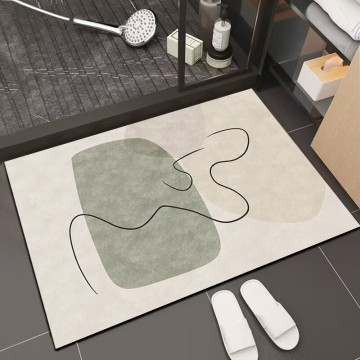 Diatom Bathroom Carpet with Anti-Slip Backing