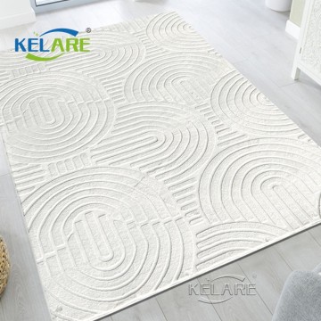 Jacquard Faux Rabbit fur carpet for living room bed room home rugs