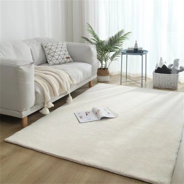 Faux Rabbit Fur Carpets Super Soft Non-Slip Backing