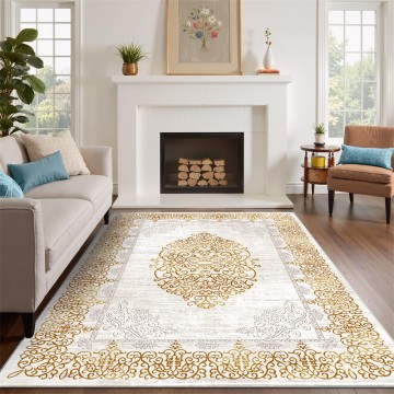Soft Flannel Carpet with TPR Backing Non Slip Washable Rug