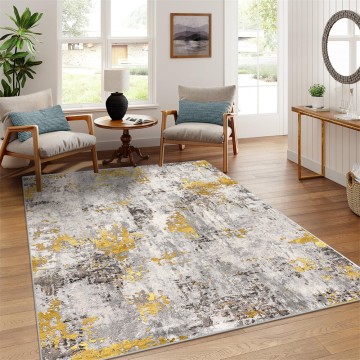 Washable Non-Slip Soft Chenille Print Carpet