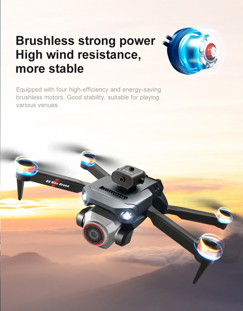 K6 Max Drone 4K Camera Obstacle Avoidance WIFI FPV (8)