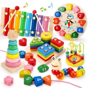 Montessori Wooden Educational Toys Unisex Baby Toys for Children's Educational Development