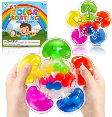 Color Sorting Sensory Toys Fine Motor Montessori Educational Gifts for Toddlers Ages 1-3