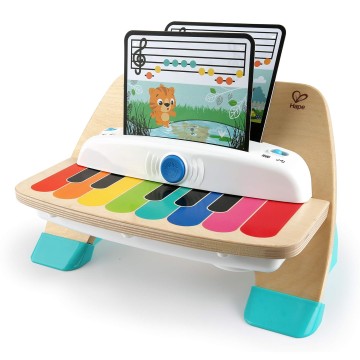 Educational Wooden Touch Piano Keyboard Toy for Toddlers – Baby Sensory Music Learning Toy with Lights and Sounds