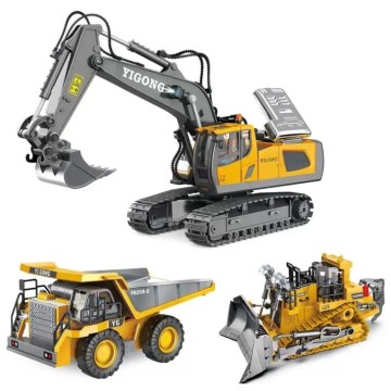 New 1/20 Scale Alloy Excavator Toy Model RC Car Metal Die Casting Construction Engineering Toy 2.4GHz