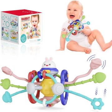 Montessori Baby Pull String Sensory Toys Travel Busy Cube Fine Motor Skills