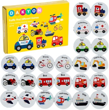 Wooden Memory Game Montessori Toddler Toys Educational Intelligence Development Toys Gift for Boys and Girls