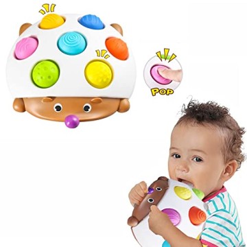Cartoon Hedgehog Silicone Push Bubble Sensory Fidget Toy Kids