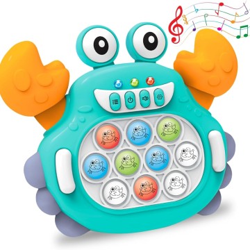 Crab Fast Push Fidget Puzzle Game Light Up Sensory Toy