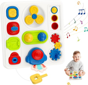 Montessori Busy Board Sensory Learning Fine Motor Skills Toy Gift