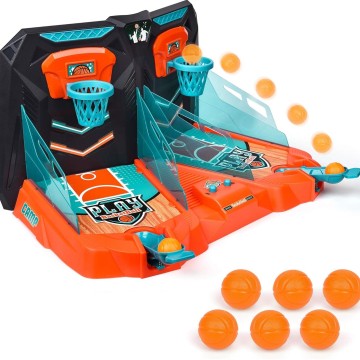 Double Player Tabletop Basketball Toy Hoop Set for Kids