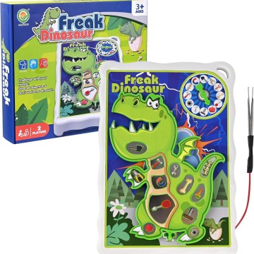 Dinosaur Board Game for Kids Tweezers Classic Fun Pieces