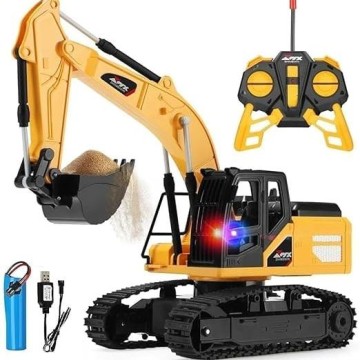 Remote Control Excavator Truck Digger RC Construction Vehicle Toy