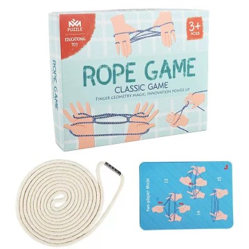 Montessori Finger String Rope Game Educational Toy for Kids
