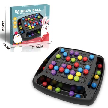 Rainbow Puzzle Ball Elimination Game Parent Child Interactive Board Toy