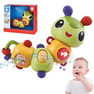 Cute Caterpillar Sound Light Musical Sensory Moving Toys