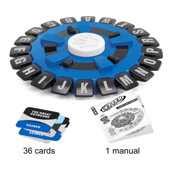 Crazy Fire Wheel Alphabet Puzzle Game Educational Toy