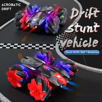 Stunt Two-Sided RC Car Gesture Sensing Drift Light Music Tumbling Toy
