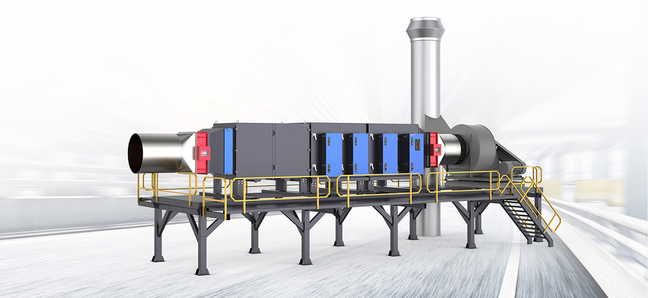 Stenter Emission Purification Solution for Textile Fabric Stenter Machine