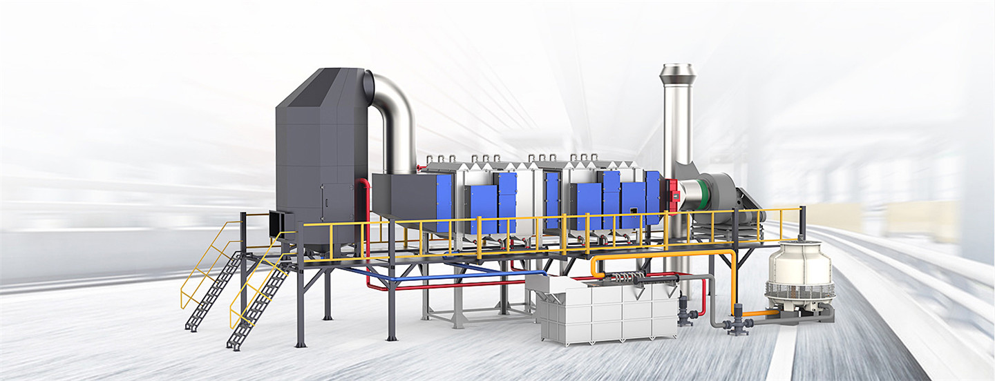 Kleanland electrostatic precipitator for textile stenter machine