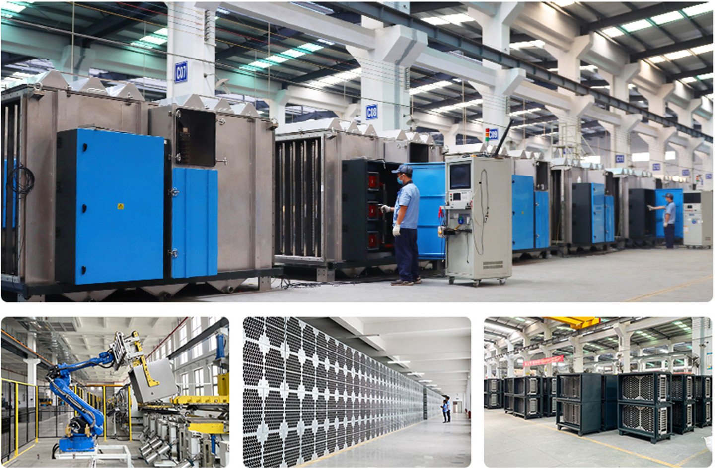 kleanland supplies professional wide spacing plate industrial electrostatic precipitator