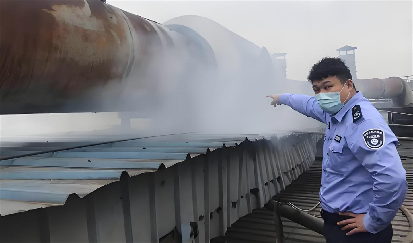 Textile stenter factory plant air emission pollution