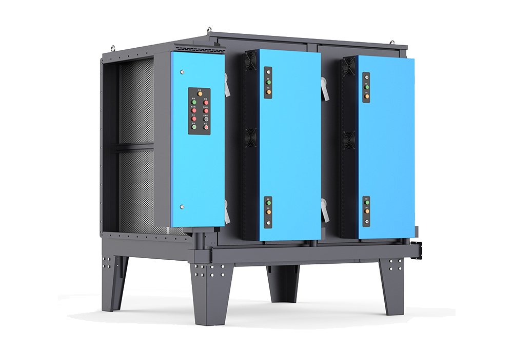 The 95% efficiency standard uniform-stage ESP Filter is safe, stable, energy-saving (50% reduction), and increases treatment area by 16% (1)