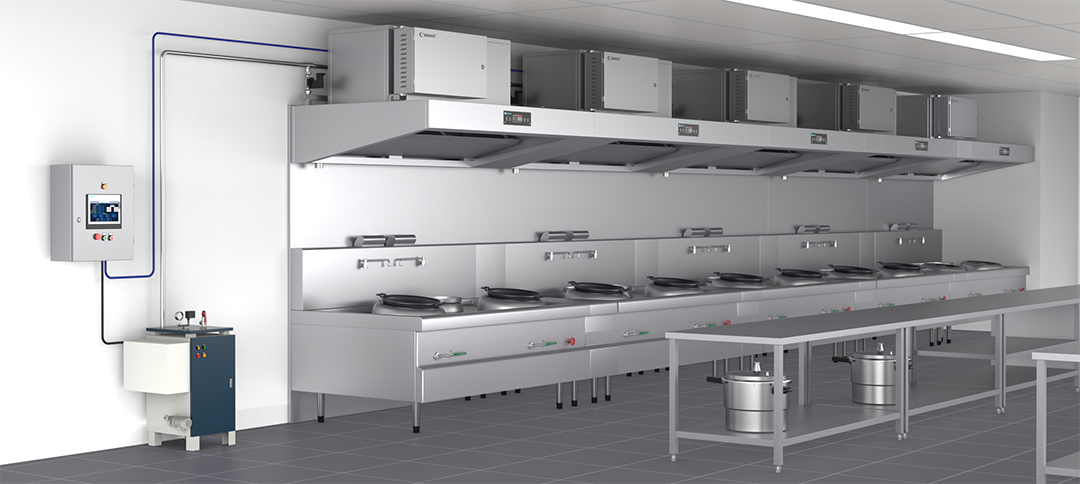 auto wash for commercial kitchen range hoods