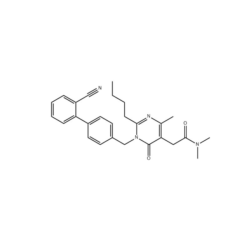 5-Pyrimidineacetamide, 2-butyl-1-[(2'-cyano[1,1'-biphenyl]-4-yl)methyl]-1,6-dihydro-N,N,4-trimethyl-6-oxo-