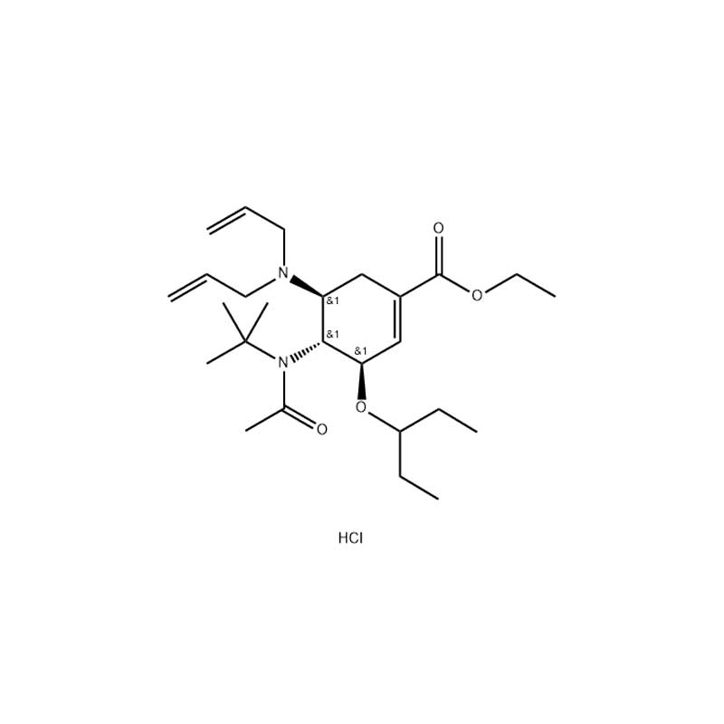 (3R,4R,5S)-4-N-Acetyl(1,1-dimethylethyl)amino-5-N,N-diallylamino-3-(1-ethylpropoxy)-1-cyclohexene-1-carboxylic acid ethyl ester monohydrochloride