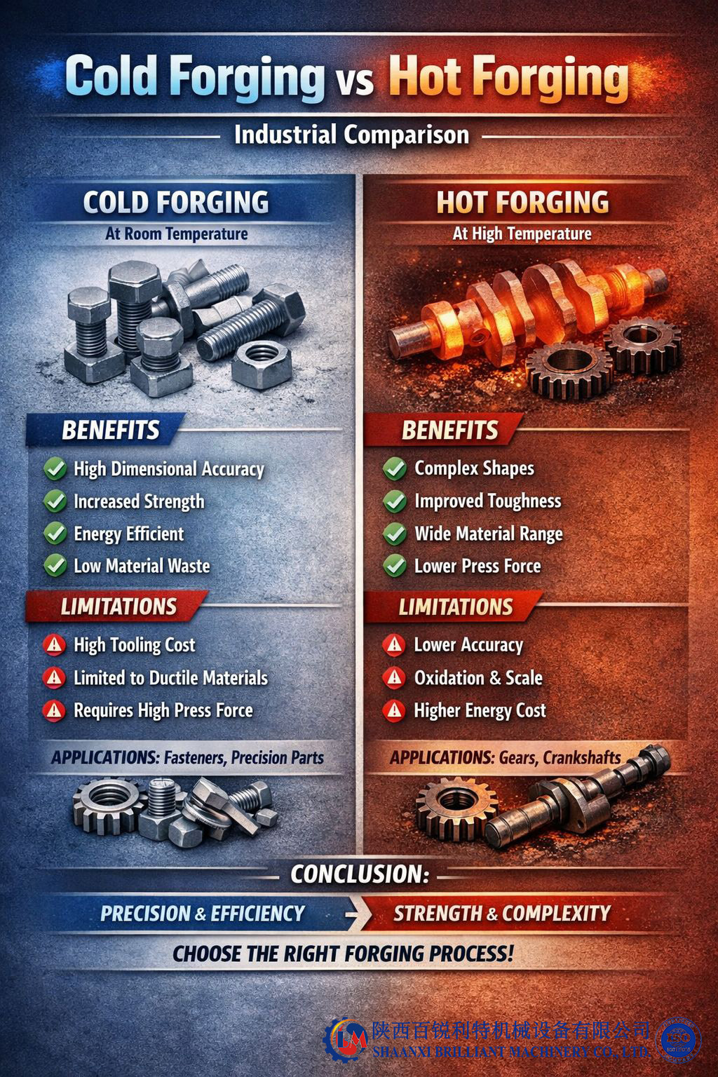 Cold Forging vs. Hot Forging: Key Differences & Applications