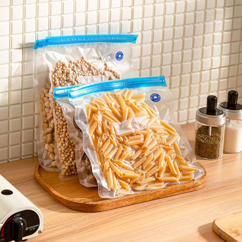 Vacuum Zipper Bag with Flat Valve-product