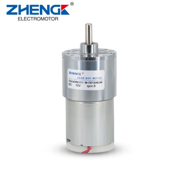 ZGA42RE DC Brushed Motor D42mm Centric Shaft Gear Motor