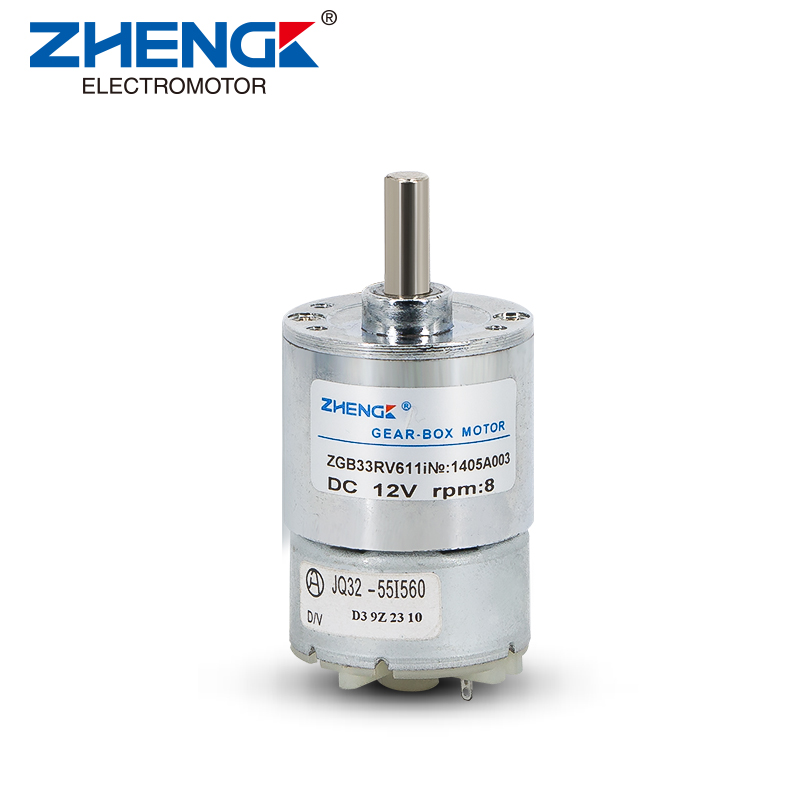 ZGB33RV 33mm Diameter DC Motor Gearhead with RF500 For Robot Toys