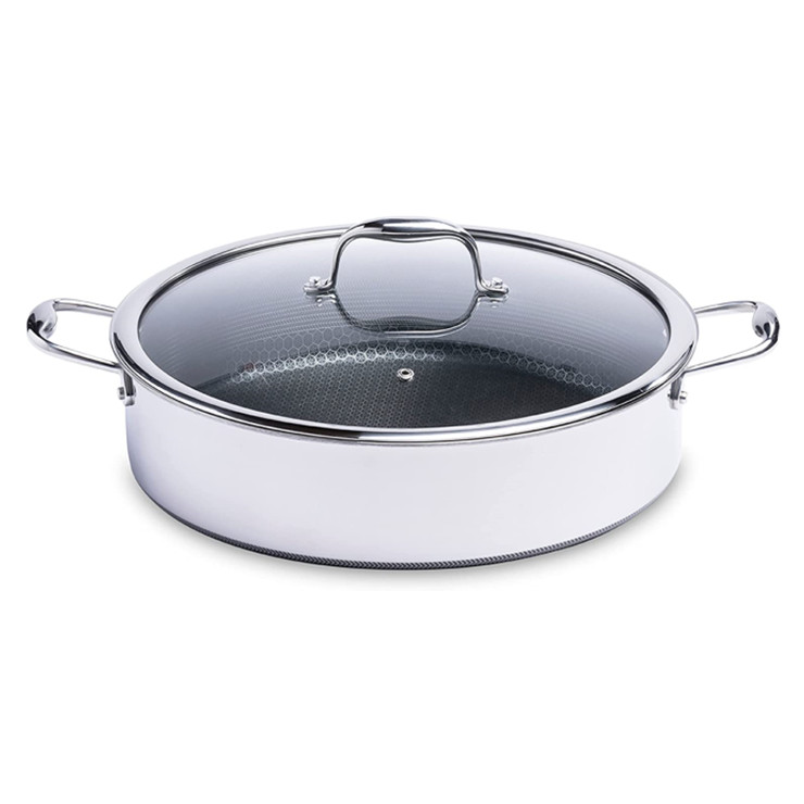 Proshui triply stainless steel cookware set 16、18、28cm saucepan