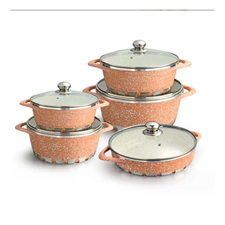 Best quality die cast aluminum non-stick food warmer kitchen cooking casseroles sets