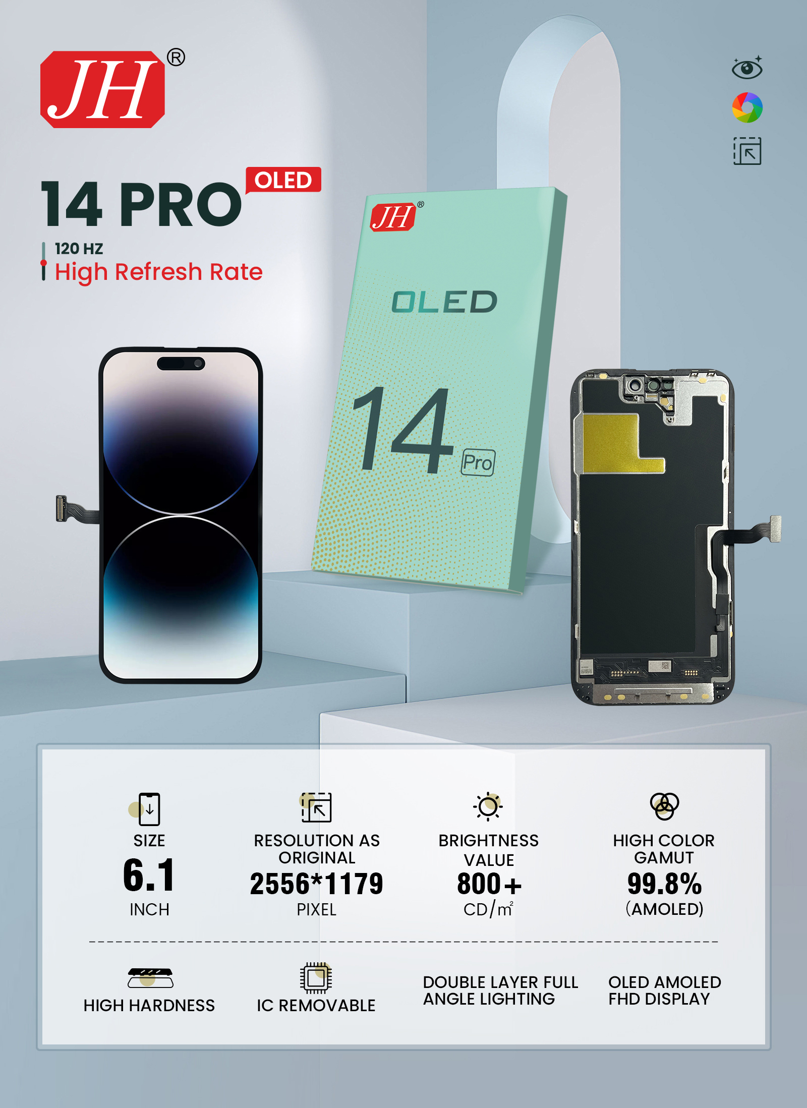 Chinagbe kple Eŋlisigbe me nɔnɔmetatawo 147-oled-14pro-kple parameters