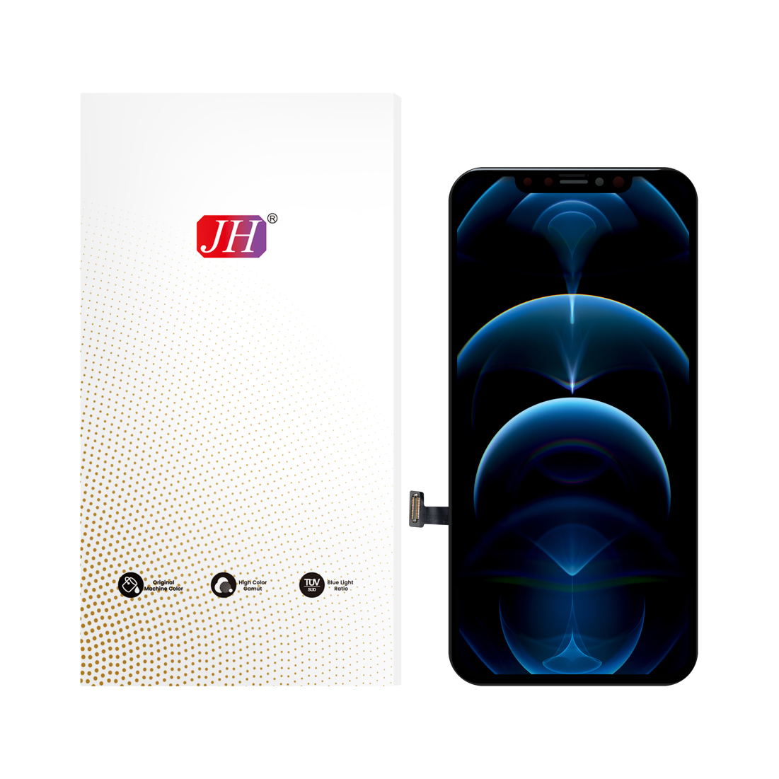 JH Iphone 12 Pro Max HD kpe ɖe incell LCD Scree...