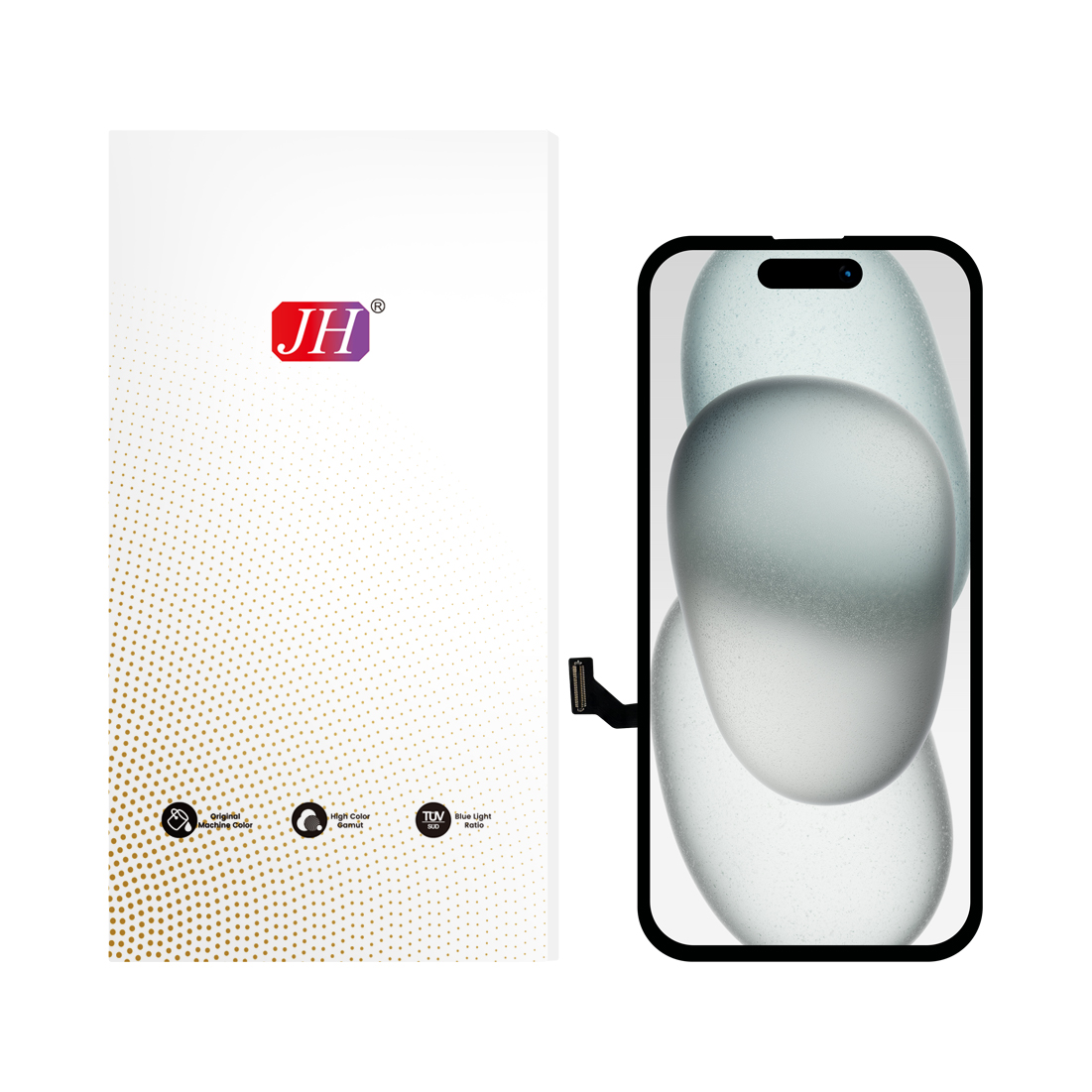 JH Iphone 15 HD kpe ɖe incell LCD Screen ɖɔliɖɔli...