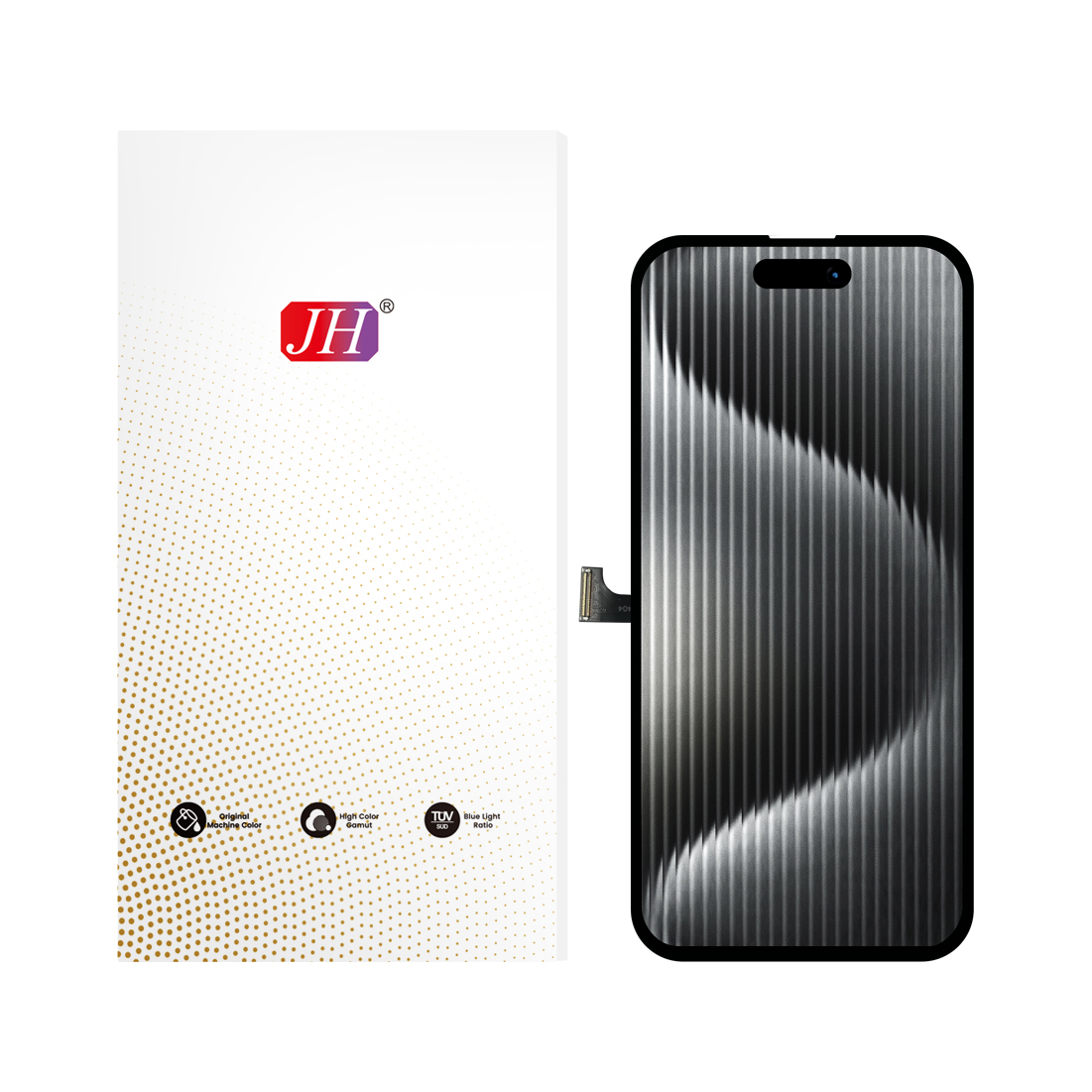 JH Iphone 15 Pro HD kpe ɖe incell LCD Screen Re...