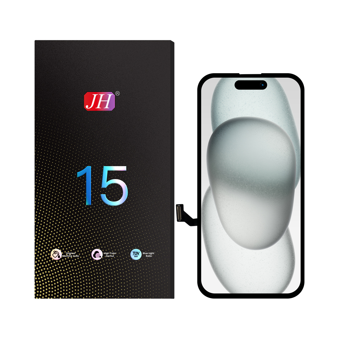 JH iPhone 15 Incel Lcd ƒe ɖeɖefia