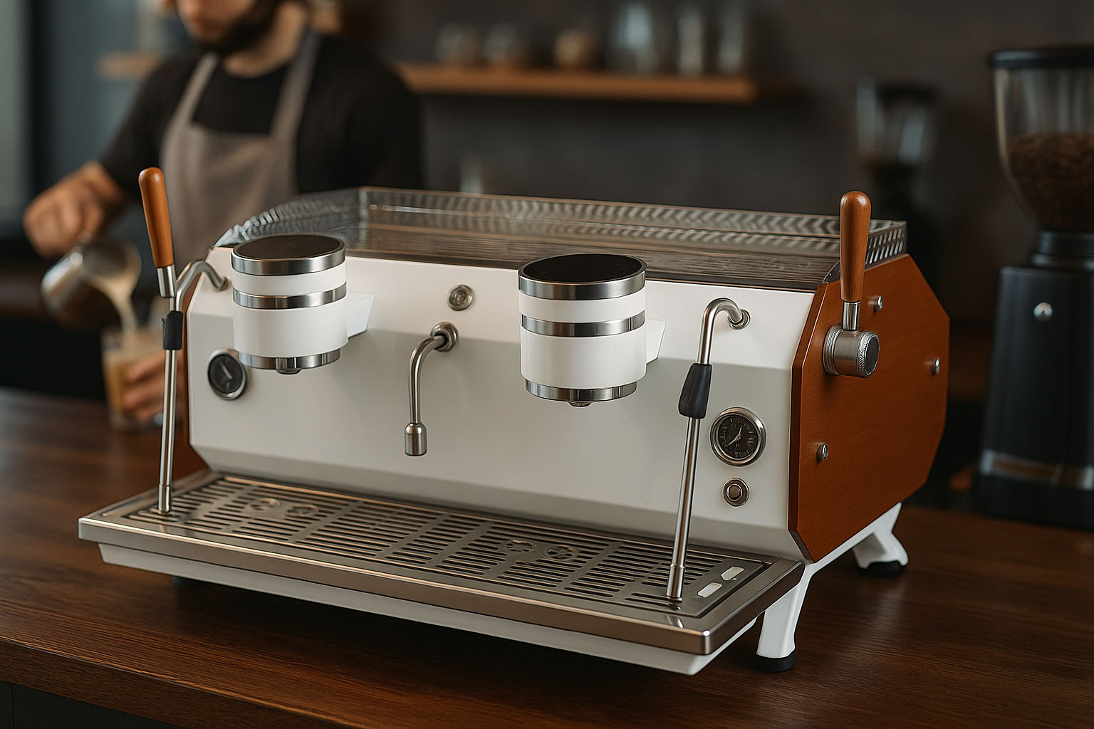 Dual Boiler Two Group Espresso Machine with PID and T3 System for Busy Coffee Shops