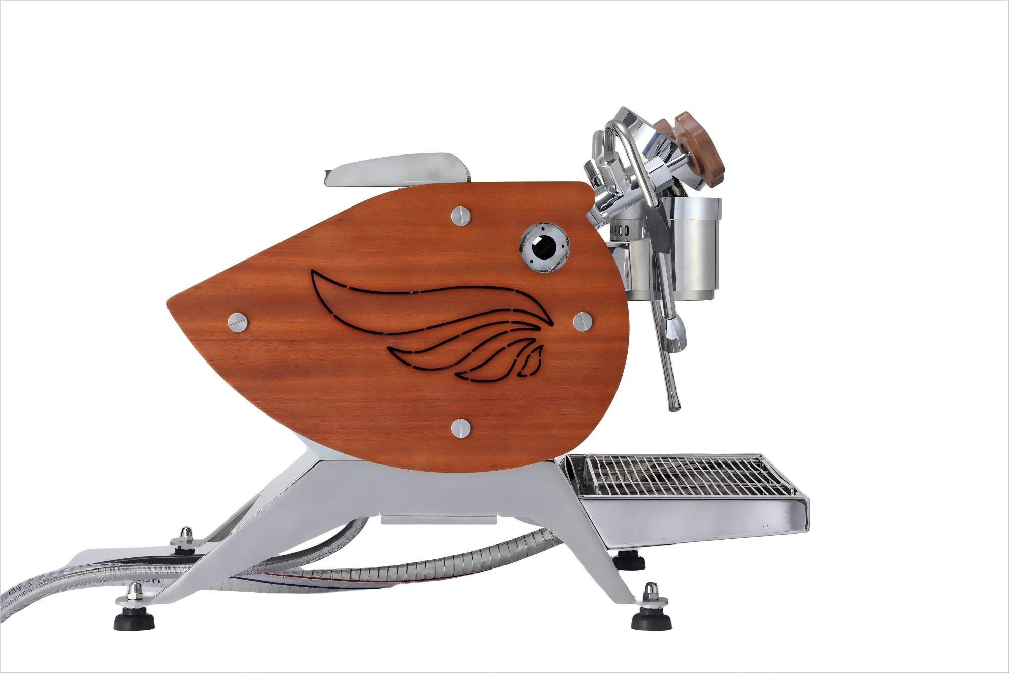 Customizable Single Group Commercial Espresso Machine with Personalized Pattern Printing