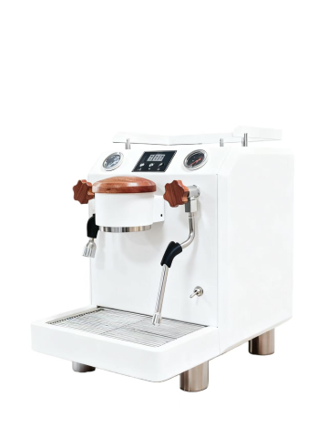 Commercial Single Group Espresso Machine with Dual Boiler and Flowmeter Dosing for Coffee Shops