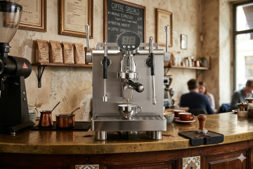 Commercial E61 Espresso Machine with Dual Boiler for Coffee Shops